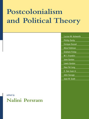 cover image of Postcolonialism and Political Theory